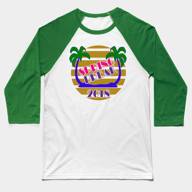 Spring Break 2018 Official T-Shirt by Basement Mastermind T-Shirt Baseball T-Shirt by BasementMaster